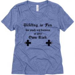 Ladies Relaxed Fit Super Soft Triblend V-Neck Tee