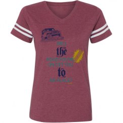 Ladies Relaxed Fit Vintage Sports Tee
