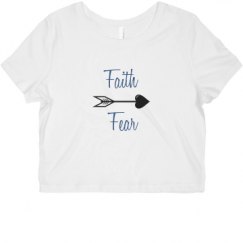 Ladies Slim Fit Crop Top Tee