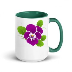 15oz Ceramic Mug with Color Inside