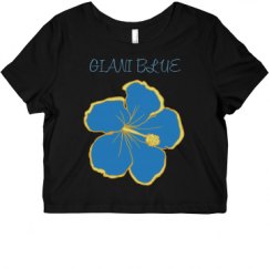 Ladies Slim Fit Crop Top Tee