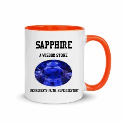 11oz Ceramic Mug with Color Inside