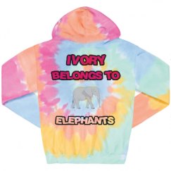 Unisex Tie-Dye Fleece Hoodie