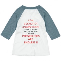 Toddler 3/4 Sleeve Raglan Tee