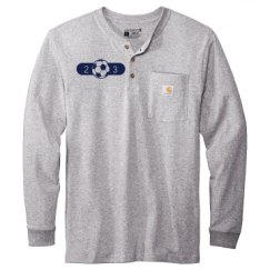 Unisex Carhartt Long Sleeve Henley Tee