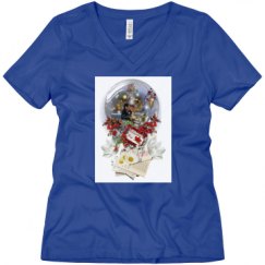 Ladies Relaxed Fit V-Neck Tee