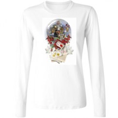 Ladies Relaxed Fit Basic Long Sleeve Tee