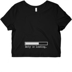 Ladies Slim Fit Crop Top Tee