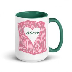 15oz Ceramic Mug with Color Inside