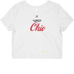 Ladies Slim Fit Crop Top Tee