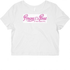 Ladies Slim Fit Crop Top Tee