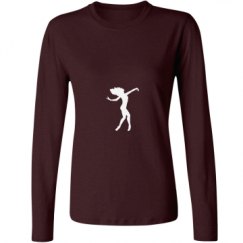 Ladies Relaxed Fit Basic Long Sleeve Tee