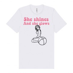 She shines and she glows