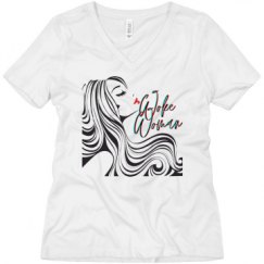 Ladies Relaxed Fit V-Neck Tee