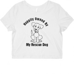 Ladies Slim Fit Crop Top Tee