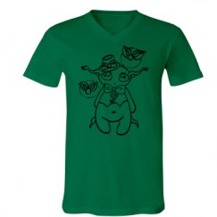 Unisex V-Neck Jersey Tee