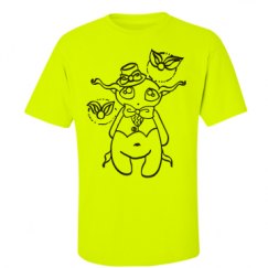 Unisex Ultra Cotton Safety Neon Crewneck Tee