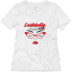 Ladies Relaxed Fit V-Neck Tee