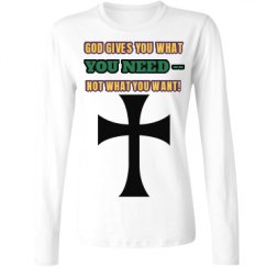 Ladies Relaxed Fit Basic Long Sleeve Tee