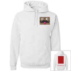 Mr leopard red canvas pullover sweatshirt unisex 