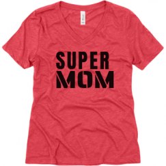 Ladies Relaxed Fit Super Soft Triblend V-Neck Tee