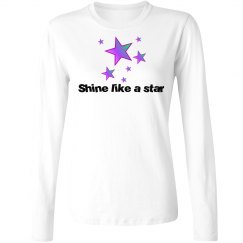 Shine like a star long sleeve top
