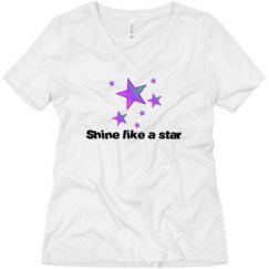 Ladies Relaxed Fit V-Neck Tee