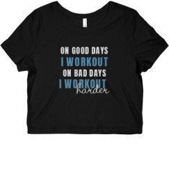 Ladies Slim Fit Crop Top Tee