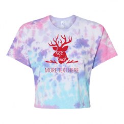 Women's Tie Dye Crop Top Tee