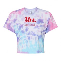 Women's Tie Dye Crop Top Tee