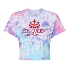 Women's Tie Dye Crop Top Tee