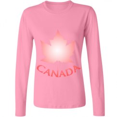 Ladies Relaxed Fit Basic Long Sleeve Tee