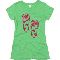 Ladies Slim Fit Super Soft Triblend Tee