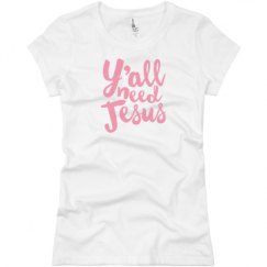 Ladies Slim Fit Basic Promo Jersey Tee