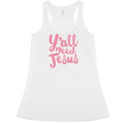 Ladies Flowy Racerback Tank