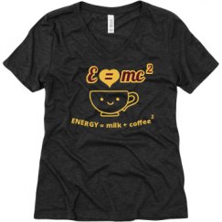 Ladies Relaxed Fit Super Soft Triblend V-Neck Tee