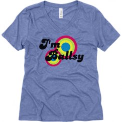 Ladies Relaxed Fit Super Soft Triblend V-Neck Tee