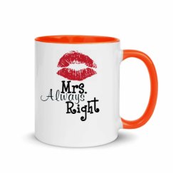 11oz Ceramic Mug with Color Inside