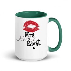 15oz Ceramic Mug with Color Inside