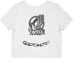 Ladies Slim Fit Crop Top Tee