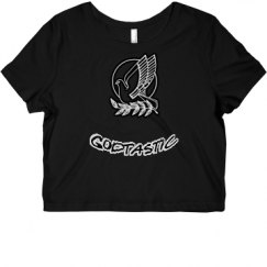 Ladies Slim Fit Crop Top Tee