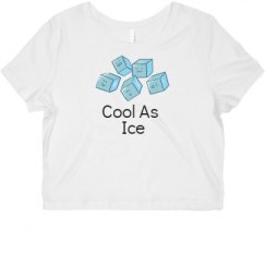 Ladies Slim Fit Crop Top Tee