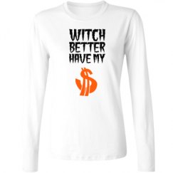 Ladies Relaxed Fit Basic Long Sleeve Tee