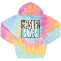 Unisex Tie-Dye Fleece Hoodie