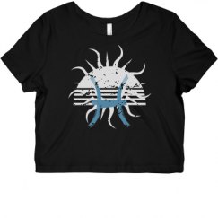 Ladies Slim Fit Crop Top Tee