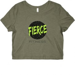 Ladies Slim Fit Crop Top Tee