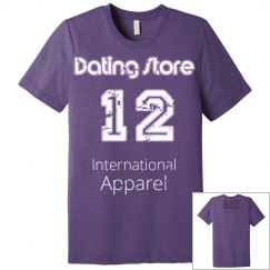 CW DATI Vintage purple Football TSHIRT