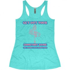 Ladies Slim Fit Super Soft Racerback Triblend Tank