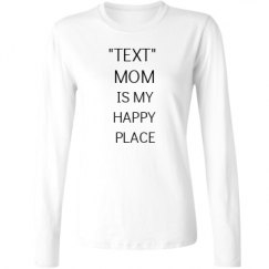 Ladies Relaxed Fit Basic Long Sleeve Tee