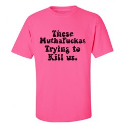 Unisex Ultra Cotton Safety Neon Crewneck Tee